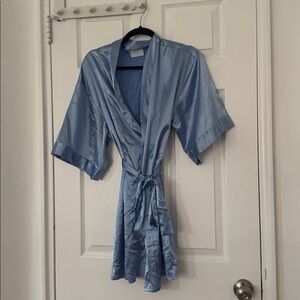 Silky Blue Robe Small